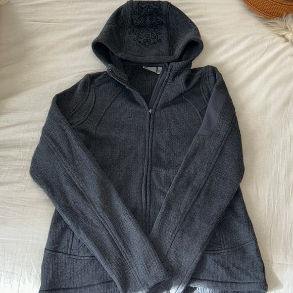 Womens Gray ahleta zip up jacket with hood - Picture 1 of 11